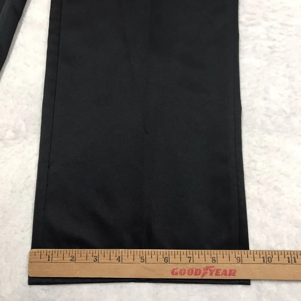ADIDAS Golf Pants Men 32x32 Black Climalite Poly Performance Straight Leg Chino